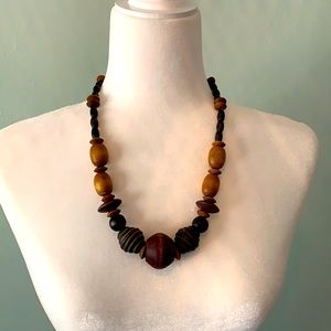 Wooden necklace
